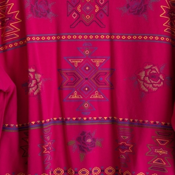 Vintage Blast pink aztec and flower print sweatshirt-M - Picture 2 of 4